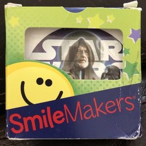 Smile Makers 75 Star Wars‎ Stickers Pop 5 Varieties Yoda Dearth Vader + More